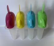 8x Ice Lolly Popsicle Mould Maker Sticks Ice Cream Frozen Yoghurt straw