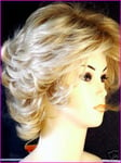 Ladies Short Wig Bob Style Curly Wispy Fashion Wig Light Blonde Full Wig UK