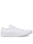 Converse Canvas Ox Trainers - White, White, Size 4, Women