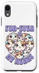 Coque pour iPhone XR Fur-ever in My Heart Kawaii Cochon d'Inde Cœur