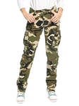 Aeslech Womens Camo Cargo Work Combat Trousers Cotton Casual Tactical Pants Ladies Travel Camo M US 18 - UK 20