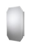 Croydex Lozenge Bevelled Edge Mirror Single Door Cabinet