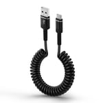 Câble Spirale Usb C Android De Voiture - Type C - Câble De Charge Rapide Pour Samsung Galaxy S24 Ultra S23 Fe S22 S21 S20 A55 5g A54 A53 A52 A35 A34 A25 A24 A15 A14 A13, Iphone 16 15 Pro Plu[Q1496]