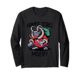 Krampus Desires Misery Christmas Long Sleeve T-Shirt