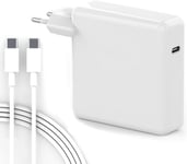 Chargeur Macbook Pro USB C 61W, Ordinateur Portable pour Mac Book Pro 13 14 15 inch, Air M1 13 Pouces 2020 2019 2018, Macbook 12¿2015-2017, Laptop Charger Adaptateur Cable Alimentation USB-C.[G420]