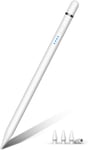 Pencil 1Ère Génération Pour Ipad, Stylo Pour Ipad Avec Charge Rapide, Reject De Paume, Sensibilité À L¿Inclinaison. Stylet Pencil Compatible Avec Ipad 6-10, Air 3-5, Mini 5/6, Pro 11""/12,9"" (Blanc)