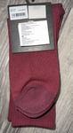 VANS 5.5-8 (Eu 38-42) CUSHIONED Burgundy OFF THE WALL Ribbed Cotton Crew Socks