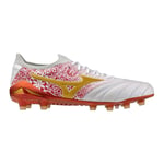 Mizuno Morelia Neo IV Beta Made in Japan FG/AG Sergio Ramos 4 Vol. lll - Vit/Guld/Röd LIMITED EDITION, storlek 46