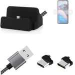 Charging Station for Motorola Defy 2 + USB-Typ C u. Micro-USB-Adapter