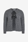 Vila - Cardigan viBows L/s Knit Cardigan/ln - Grå