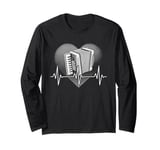 Heartbeat Accordion Accordionist Musician Instrument Long Sleeve T-Shirt