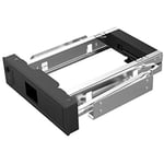 1106SS 5.25 Adaptateur SSD pour Disque Dur SATA Interne 3,5 Pouces Rack Mobile éChangeable à Chaud - Noir