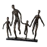 Casablanca modernes Design Sculpture, Poly, Bronze Colour, Höhe 32 cm