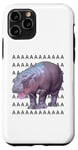 Coque pour iPhone 11 Pro Moo Deng Bébé Hippopotame