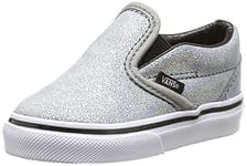 Vans T Classic Slip-On Matte Iridescent, Chaussures Bébé marche mixte bébé, Argent (Matte Iridescent/Silver), 25 EU