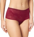 Triumph Women's Wild Rose Sensation Bandeau Brief Slip, Bordeaux. 8 UK