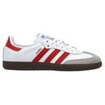 adidas Original Samba Og - Vit/better Scarlet - Inomhus (Ic), storlek 45⅓