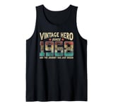 Vintage Hero Born 1968 The Journey Has Just Begun Birthday Tank Top