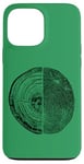 Coque pour iPhone 13 Pro Max Anneaux d'arbre et empreintes de doigts