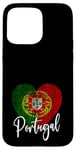 Coque pour iPhone 15 Pro Max Drapeau Portugal Coeur Drapeau Portugal I Love Portugal