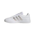 adidas Femme Grand TD Lifestyle Court Casual Shoes Chaussures, Cloud White/Platinum/Cloud White, 43 1/3 EU