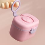 Pink C Dispenser Portable Sealed Milk Powder Dispenser Container With Carry BG