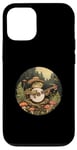 Coque pour iPhone 14 Pro Drôle de grenouille jouant du banjo Esthétique Cottagecore Guitare