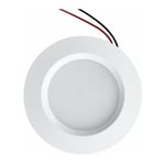 Mini LED Inbyggd Spotlight Borrning 55mm Diameter 68mm Kompakt 3W DC12V Vattentät IP54 Badrum, Kök, Möbel (Aluminium, Naturvit