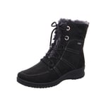 ara Femme MÜNCHEN Botte de Neige, Schwarz,Graphit, 42 EU