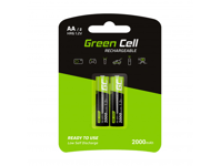 Green Cell Laddningsbara AA Batterier 2000mAh, 1.2V, 2-pack