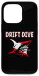 Coque pour iPhone 13 Pro Équipement de plongée sous-marine - Drapeau de plongée Shark Drift pour la plongée sous-marine