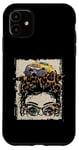 iPhone 11 Monster Trucks Smashers Jam Hot Messy Bun Hair Leopard Case