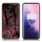 OnePlus Fantasy Marble 7 Pro kuoret - Punainen