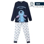 Pyjamas Stitch Blå - XL