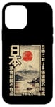 Coque pour iPhone 12 mini Anime Ukiyo-e japonais traditionnel sur bois du Mont Fuji