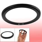 Camera Lens Filter Step Up Ring 67mm to 77mm Adapter Black