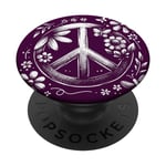 60 et 70 Peace, Love and Groovy Flower Power Flowers PopSockets PopGrip Interchangeable