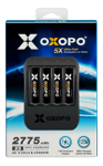 OXOPO Li-Ion 4xAA Battery 1850mAh w/charger