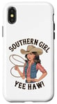 Coque pour iPhone X/XS Funny Cowgirl Vibes Southern Pride Horse Lover Western