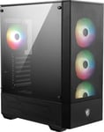 Boîtier Pc Gaming Mid Tower-Panneau Latéral En Verre Trempé-4 Ventilateurs Argb De 120 Mm-Support De Refroidissement Liquide Jusqu'À 240 Mm De Radiateur X 1-Mag Forge 112R