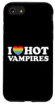 Coque pour iPhone SE (2020) / 7 / 8 J'aime Hot Vampire Funny Vampiric Blood Book Gay Fan Pride