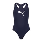 PUMA Girls Swimsuit, Navy, 152