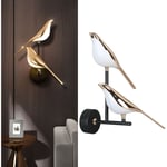 Sjlerst - Applique murale nordique avec oiseau 4500K lumière naturelle moderne pour salon chambre à coucher 85‑265V