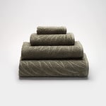 Sancarlos Moss Serviette de lavabo 100 % Coton éponge Vert 50 x 100 cm
