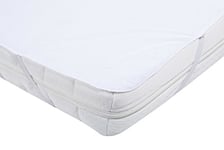 PMP Protège-Matelas en PVC Forme Plateau Blanc 70 x 140 cm