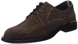 Tommy Hilfiger Men Derby Shoes Core Suede, Brown (Cocoa), 9 UK