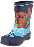 viking Unisex Kinder Jolly Print Rain Boot, Navy Ice Blue, 22 EU