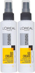 L'Oreal Studio Line Go Create Sculpting Spritz 150ml -2 pack