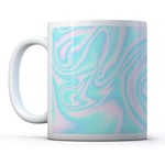 Cool Blue Pink Marble - Drinks Mug Cup Kitchen Birthday Office Fun Gift #14381