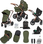 Ickle Bubba Stomp Luxe All-in-One Travel System with Isofix Base Cirrus